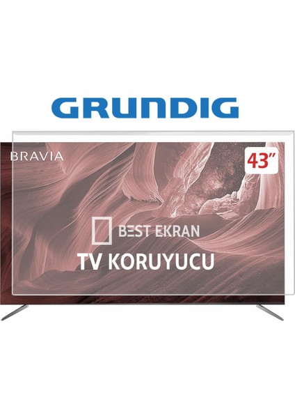 Grundig 43" Inç 109 Ekran Tv Koruyucu Paneli