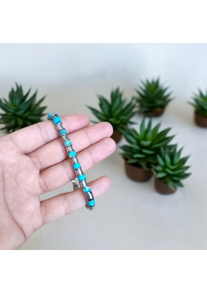 Varasit Bileklik Hematit Bileklik Mıknatıs Klipsli Bileklik Tak Çıkar Bileklik fırsatları