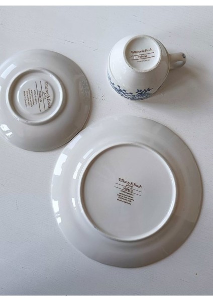 Valeria Üçlü/trio Çay Fincanı Vitro Porzellan Antıque Tea Cup & Saucers indirimleri