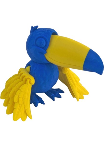 3D Hareketli Tukan Kuşu Figürlü Oyuncak - Sarı Lacivert fiyatları