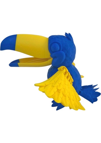 3D Hareketli Tukan Kuşu Figürlü Oyuncak - Sarı Lacivert modelleri