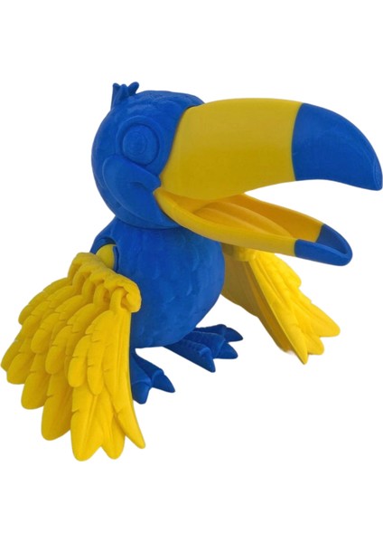 3D Hareketli Tukan Kuşu Figürlü Oyuncak - Sarı Lacivert fırsatları