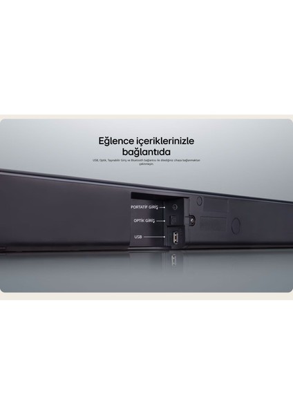 Lg 300W 2.1 Kanal , Optik, USB , Bluetooth Akıllı Bağlantı Ev Sinema Sistemi - Soundbar  Tv ile Eşleşen Tasarım, Tamamlayıcı Mükemmellik