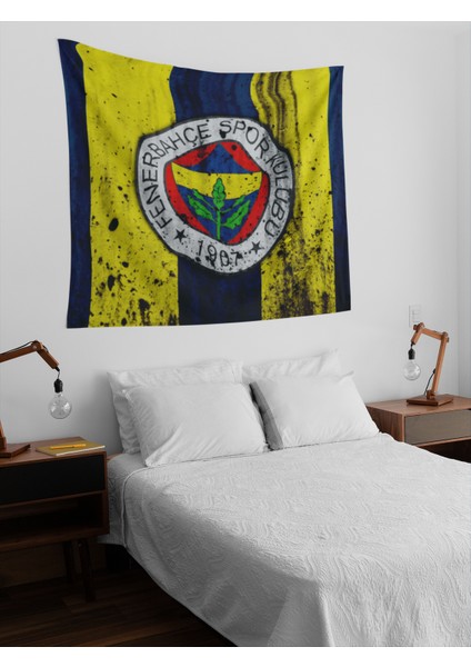 Fenerbahçe Tasarımlı Dijital Baskı Duvar Örtüsü