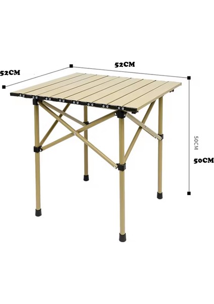 Orta Boy Gold Kamp Piknik Masası Taşınabilir Katlanır Kamp Bahçe Açılıp Kapanır Masa Yemek Masası fiyatları