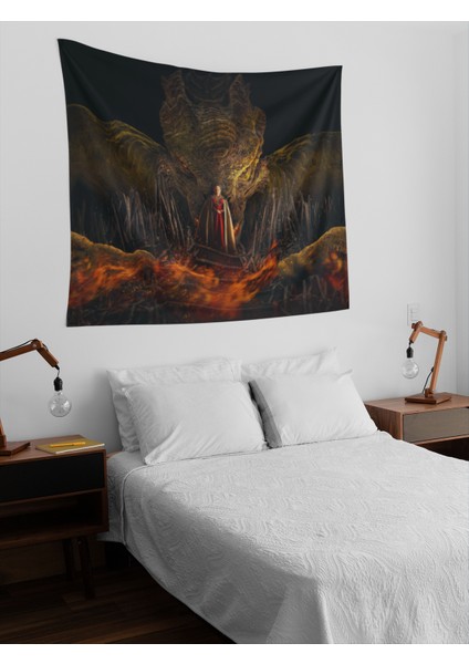 House Of The Dragon Rhaenyra Targaryen Tasarımlı Duvar Örtüsü