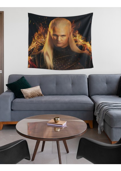 House Of The Dragon Daemon Targaryen Tasarımlı Duvar Örtüsü