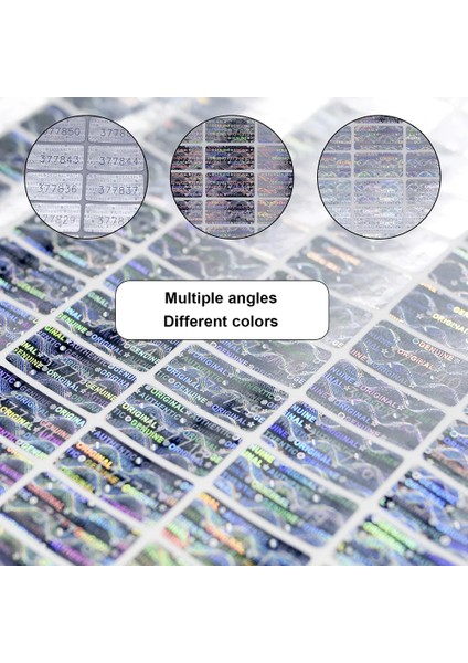 98 Adet 1x2 cm Gümüş Hologramlı Garanti Etiketi Ayrı Seri Numaralı fiyatları