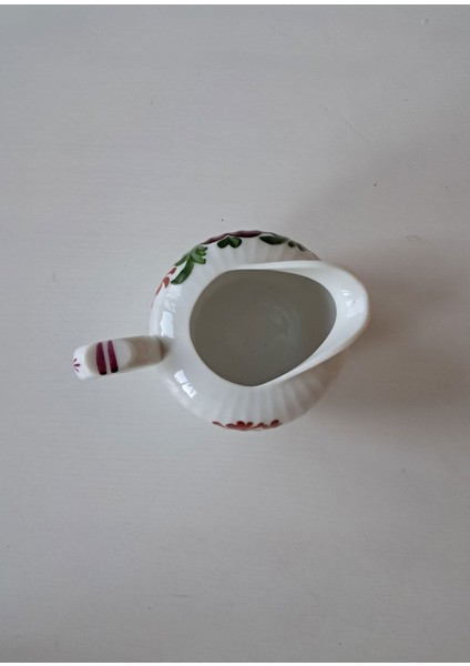 Handgemalt Alman Antika Çiçek Figürlü Antika Porselen Sütlük modelleri