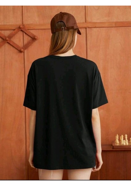 Stıl X Harry Potter Hogwarts Baskılı Bisiklet Yaka %100 Pamuklu Oversıze T-Shirt fırsatları