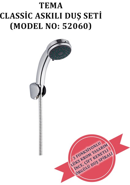 Classıc Askılı Askılı Duş Seti (Model NO:52060)