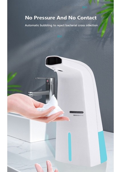 Plastik Svrm Sensorlu Sıvı Sabunluk Kopuk Verici 21X10X5CM Banyo Seti Beyaz fırsatları