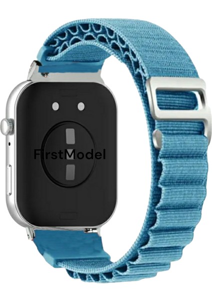 Huawei Watch Fit 3,4,4 Pro Uyumlu Alpine Bant Kordon Pim Çevirici Aparatı ile Akıllı Pimli Mavi