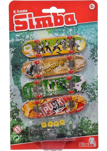 Nessi World Nessiworld 103306084 Finger Skateboard Kaykay Seti -Simba