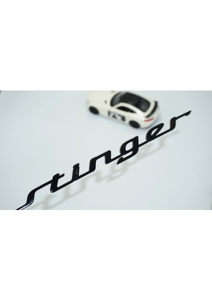 Stinger Siyah Bagaj Logo Arma Kia Ile Uyumlu