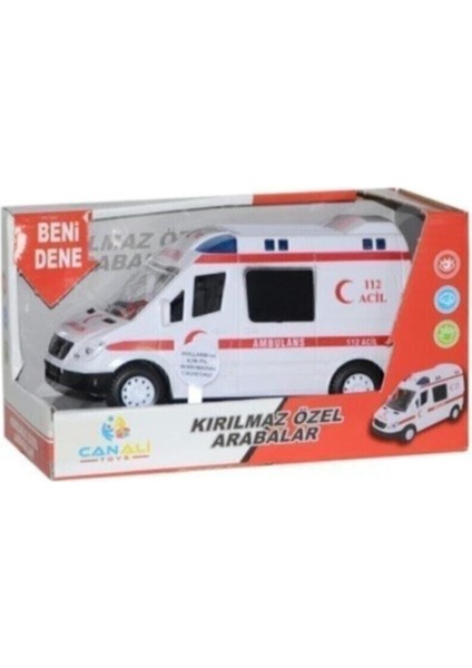 Işıklı Sesli Pilli Ambulans