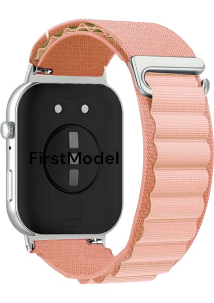 Huawei Watch Fit 3,4,4 Pro Uyumlu Alpine Bant Kordon Pim Çevirici Aparatı ile Akıllı Pimli Pembe