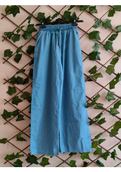 Tensel Kot Pantolon Açık Mavi - 44