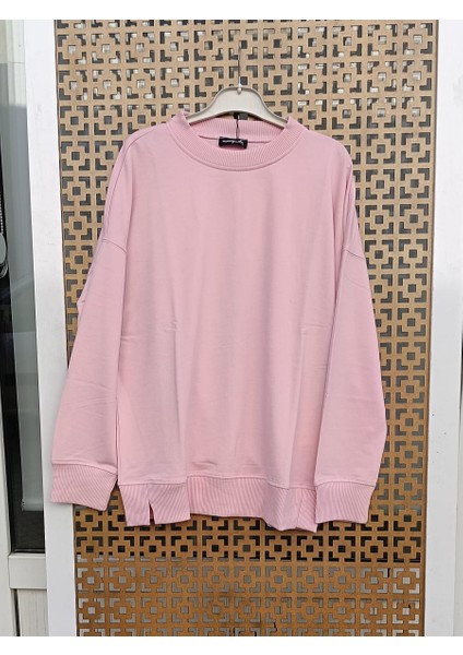 Kadın Sweetshirt Pembe - S