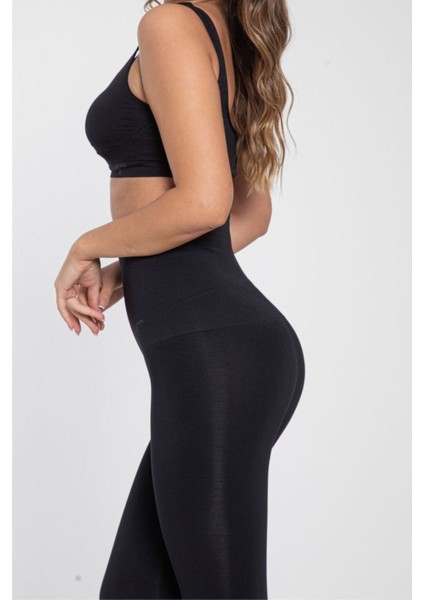 Tayt Korse Tayt 2 Beden Ince Gösteren Extra Yüksek Bel Toparlayıcı Sıkılaştırıcı Korse Tayt Örme Te indirimleri