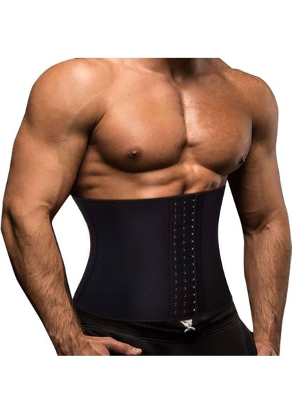Orta Tvigoso Model Sırt ve Bel Korsesi 4 Aşamalı (Kademeli) Sporcu Latex Korse Siyah Renk Tekli Sli modelleri
