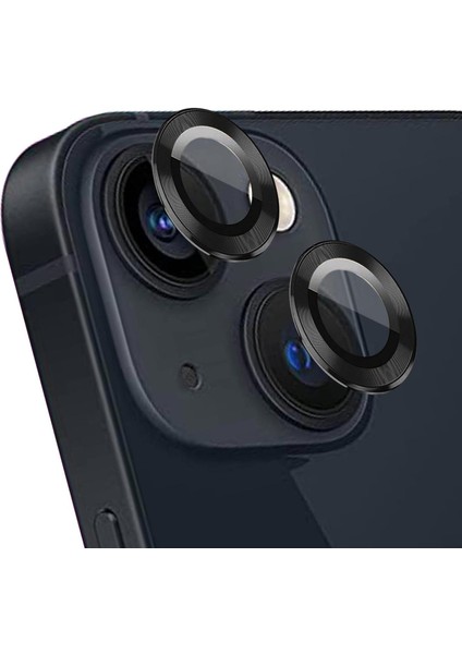Apple iPhone 14 Tekli Kamera Lens Koruma Camı Siyah