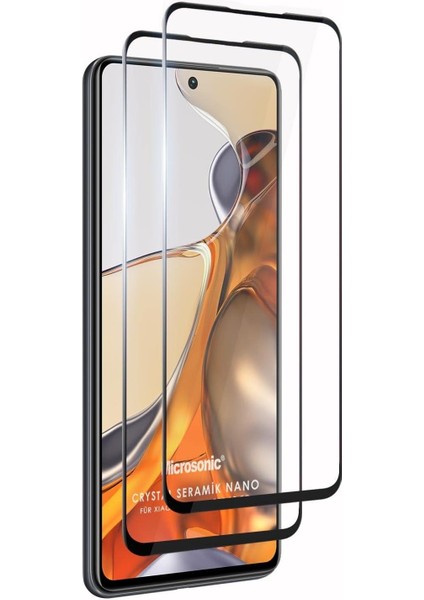 Xiaomi Mi 11T Pro Crystal Seramik Nano Ekran Koruyucu Siyah (2 Adet)