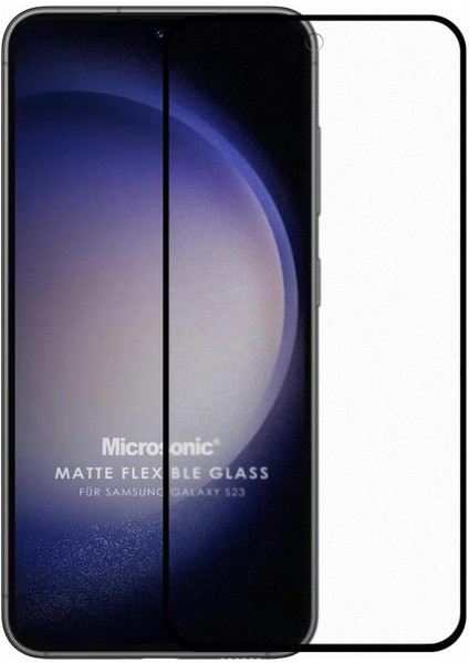 Samsung Galaxy S23 Seramik Matte Flexible Ekran Koruyucu Siyah