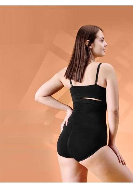 Tekli Biloba Model Spor Korse Slip Örme Kumaş Slip Korse Push Up Etkili Seamless Slip Siyah Renk Do fırsatları
