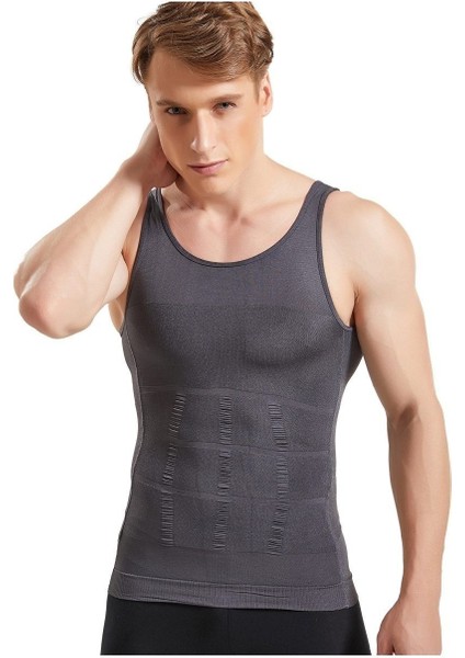 Type3 Toscana Model Spor Korse Atlet Göbek Eriten Fit Gösteren Atlet Lastikli Atlet Gri Renk Incelt fiyatları