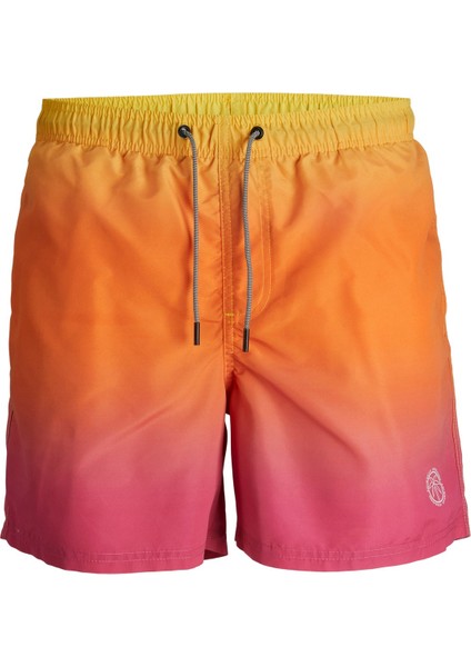Büyük Beden Turuncu Erkek Deniz Şortu 12261620