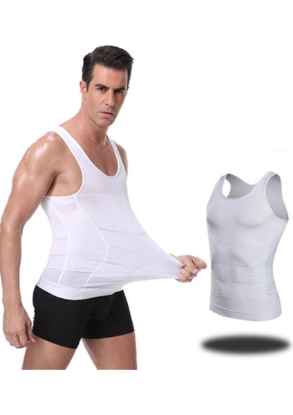 Slip Erkek Atlet Korse Bel Göğüs Toparlayıcı Göbek Gizleyen Korse Orta Sıkılaştırıcı Tekli Dokuma B fiyatları
