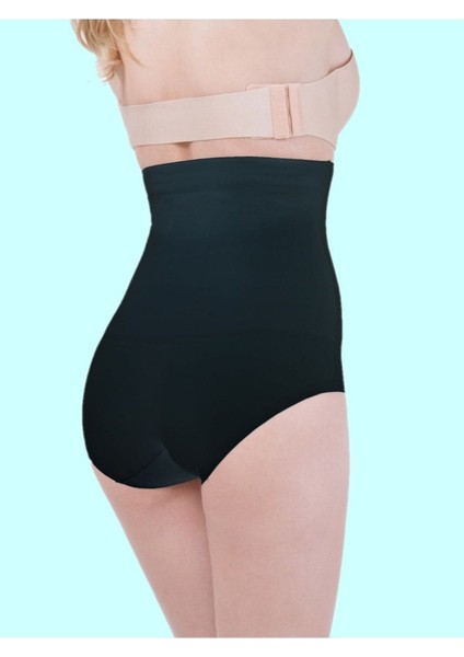 Örme Private Model Dikişsiz Slip Yüksek Bel Göbek Toparlayıcı Spor Korse Slip Yüksek Bel Slip Siyah fiyatları