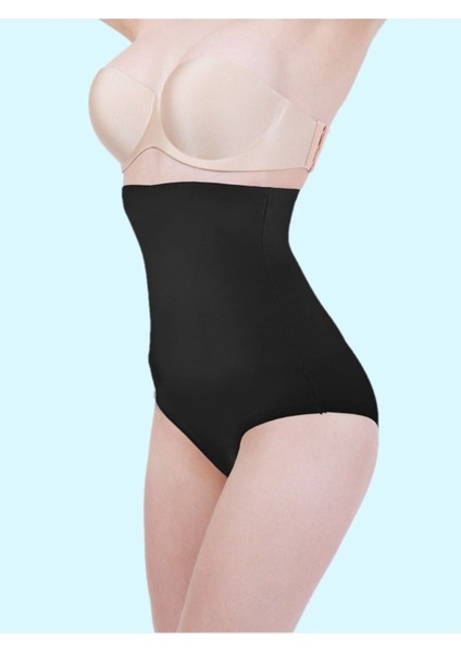 Örme Private Model Dikişsiz Slip Yüksek Bel Göbek Toparlayıcı Spor Korse Slip Yüksek Bel Slip Siyah modelleri