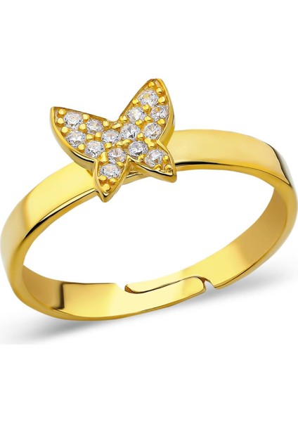 Taşlı Kelebek Yüzük