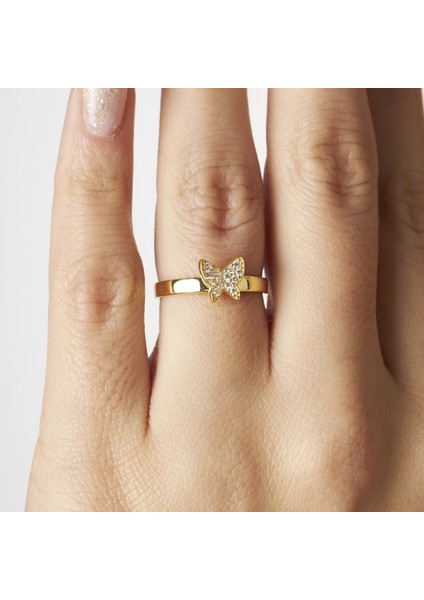 Taşlı Kelebek Yüzük modelleri