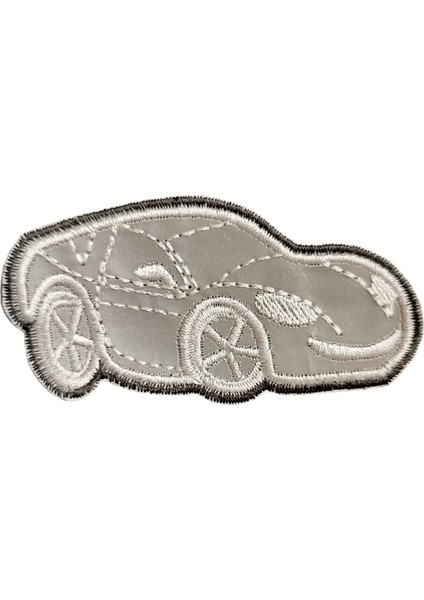Ütü ile Yapışan Reflektör (Fosforlu)Araba Yama Arma Patch 9X4CM