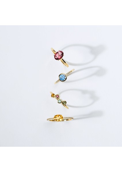 0.042 Karat Pırlanta ve Doğal Swiss Blue Topaz Yüzük KRS017-S14GRZ fiyatları