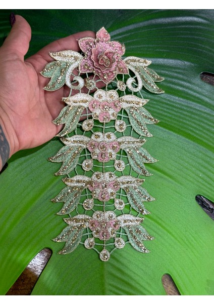 26X15 cm Sim Nakış Işleme Kabartma Güpür Aplike Dikiş Aksesuarı fırsatları