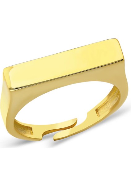 Düzgen Dikdörtgen Yüzük