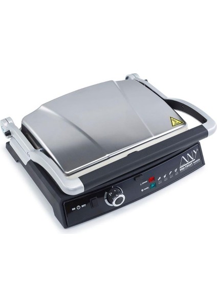 Super Grill Izgara&tost Makinesi 2000W Paslanmaz Çelik