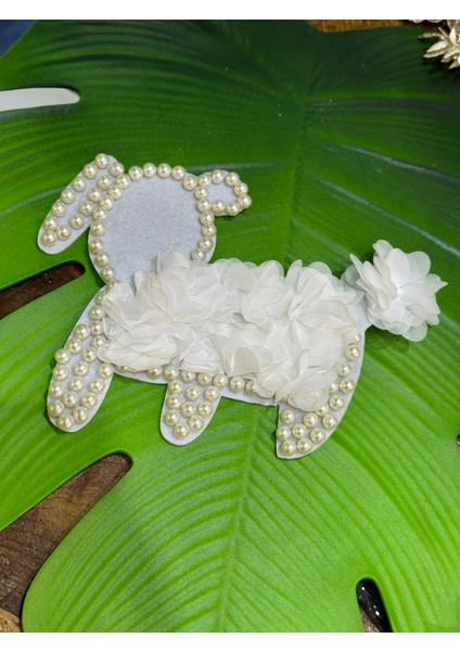 21X16 cm Inci Boncuklu Köpek Arma Dikiş Aksesuarı fiyatları