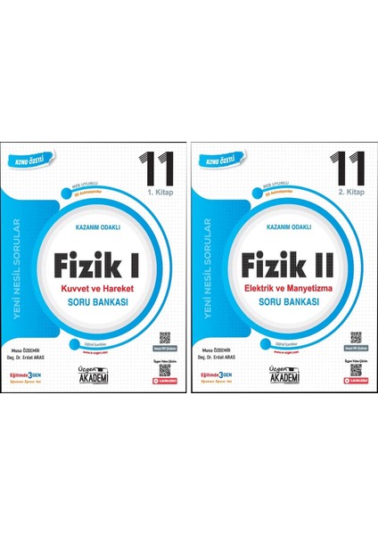 Üçgen Akademi 2025 11. Sınıf Fizik 1. ve 2. Kitap Konunun Özü Soru 2 Kitap