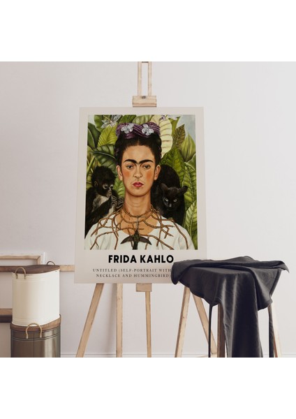 Frida Kahlo Sanatsal Tablo Salon Duvar Dekorasyonu Kanvas Tablo