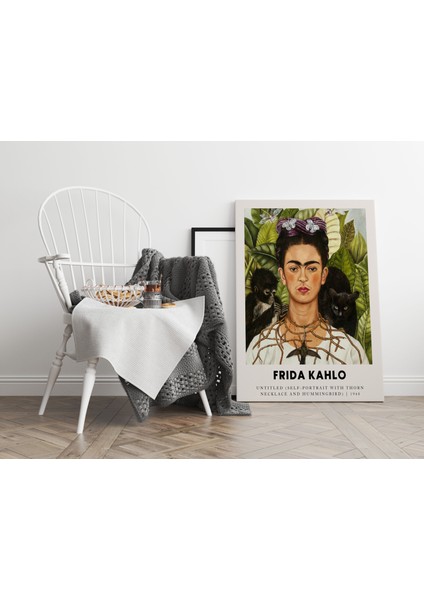 Frida Kahlo Sanatsal Tablo Salon Duvar Dekorasyonu Kanvas Tablo