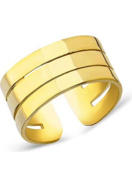 Üç Sıralı Düz Yüzük