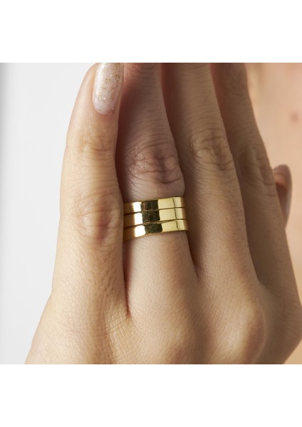 Üç Sıralı Düz Yüzük modelleri