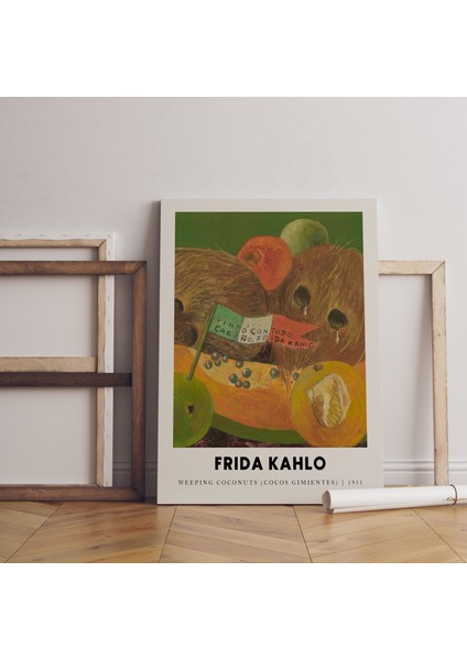 Frida Kahlo Sanatsal Kanvas Tablo Salon Duvar Dekorasyonu Modern Tablo Oda Dekor Duvar Tablosu