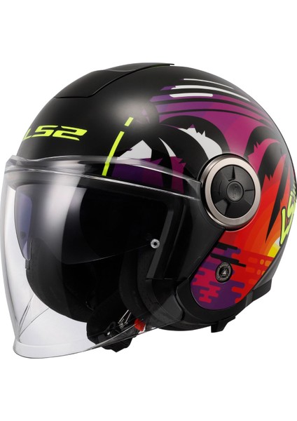 Classy Palm Siyah Kask