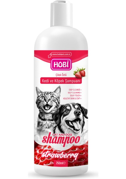 Çilek Özlü Kedi ve Köpek Şampuanı 250ML